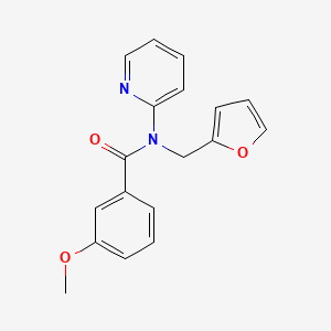 molecular formula C18H16N2O3 B11363034 N-(furan-2-ylmethyl)-3-methoxy-N-(pyridin-2-yl)benzamide 