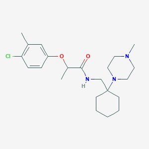 2-(4-chloro-3-methylphenoxy)-N-{[1-(4-methylpiperazin-1-yl)cyclohexyl]methyl}propanamide