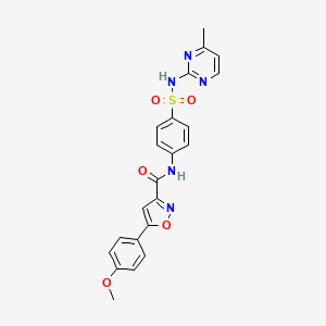 5-(4-methoxyphenyl)-N-{4-[(4-methylpyrimidin-2-yl)sulfamoyl]phenyl}-1,2-oxazole-3-carboxamide