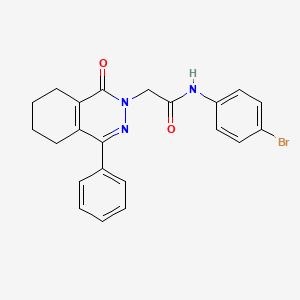 N-(4-bromophenyl)-2-(1-oxo-4-phenyl-5,6,7,8-tetrahydrophthalazin-2(1H)-yl)acetamide