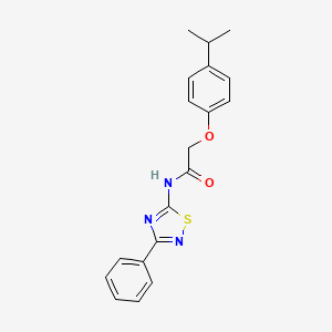 N-(3-phenyl-1,2,4-thiadiazol-5-yl)-2-[4-(propan-2-yl)phenoxy]acetamide