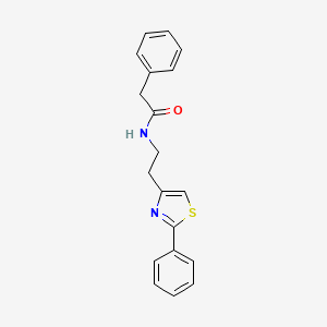 2-phenyl-N-[2-(2-phenyl-1,3-thiazol-4-yl)ethyl]acetamide