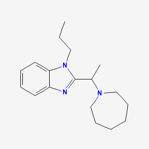 2-[1-(azepan-1-yl)ethyl]-1-propyl-1H-benzimidazole