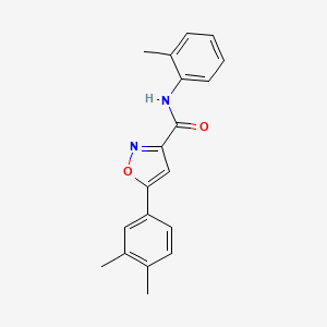 5-(3,4-dimethylphenyl)-N-(2-methylphenyl)-1,2-oxazole-3-carboxamide