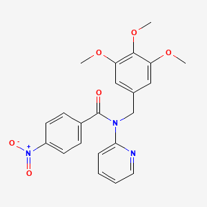 4-nitro-N-(pyridin-2-yl)-N-(3,4,5-trimethoxybenzyl)benzamide