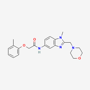 N-[1-methyl-2-(morpholin-4-ylmethyl)-1H-benzimidazol-5-yl]-2-(2-methylphenoxy)acetamide