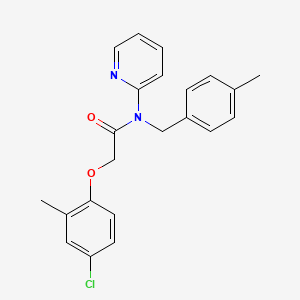 2-(4-chloro-2-methylphenoxy)-N-(4-methylbenzyl)-N-(pyridin-2-yl)acetamide