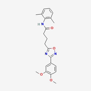 4-[3-(3,4-dimethoxyphenyl)-1,2,4-oxadiazol-5-yl]-N-(2,6-dimethylphenyl)butanamide