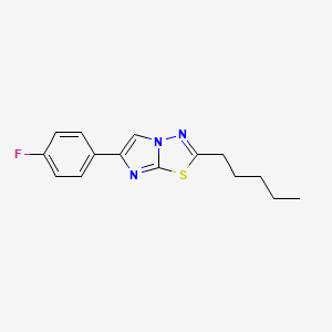 6-(4-Fluorophenyl)-2-pentylimidazo[2,1-b][1,3,4]thiadiazole