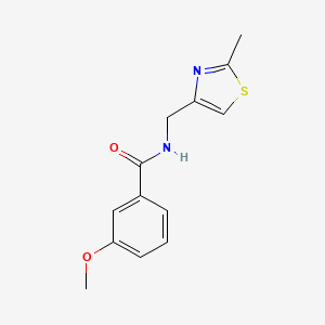 3-methoxy-N-[(2-methyl-1,3-thiazol-4-yl)methyl]benzamide