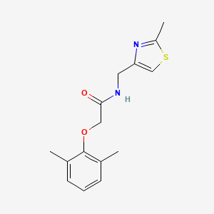 molecular formula C15H18N2O2S B11363287 2-(2,6-dimethylphenoxy)-N-[(2-methyl-1,3-thiazol-4-yl)methyl]acetamide 