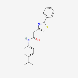 N-[4-(butan-2-yl)phenyl]-2-(2-phenyl-1,3-thiazol-4-yl)acetamide