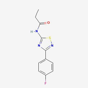 N-[3-(4-fluorophenyl)-1,2,4-thiadiazol-5-yl]propanamide