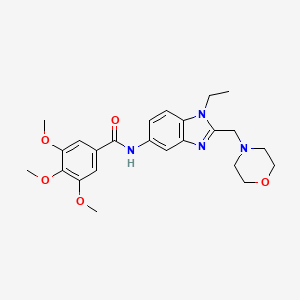 N-[1-ethyl-2-(morpholin-4-ylmethyl)-1H-benzimidazol-5-yl]-3,4,5-trimethoxybenzamide