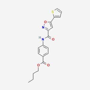 Butyl 4-({[5-(thiophen-2-yl)-1,2-oxazol-3-yl]carbonyl}amino)benzoate