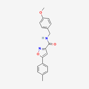 N-(4-methoxybenzyl)-5-(4-methylphenyl)-1,2-oxazole-3-carboxamide