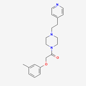 2-(3-Methylphenoxy)-1-{4-[2-(pyridin-4-yl)ethyl]piperazin-1-yl}ethanone