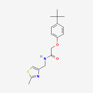 molecular formula C17H22N2O2S B11363455 2-(4-tert-butylphenoxy)-N-[(2-methyl-1,3-thiazol-4-yl)methyl]acetamide 