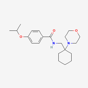 N-{[1-(morpholin-4-yl)cyclohexyl]methyl}-4-(propan-2-yloxy)benzamide