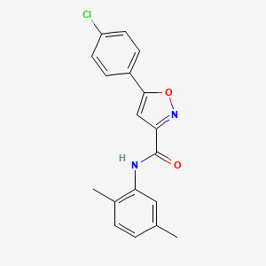 5-(4-chlorophenyl)-N-(2,5-dimethylphenyl)-1,2-oxazole-3-carboxamide