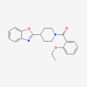 molecular formula C21H22N2O3 B11363517 2-[1-(2-Ethoxybenzoyl)piperidin-4-yl]-1,3-benzoxazole 