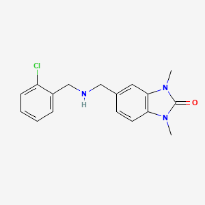 5-{[(2-chlorobenzyl)amino]methyl}-1,3-dimethyl-1,3-dihydro-2H-benzimidazol-2-one