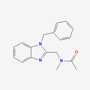 N-[(1-benzyl-1H-benzimidazol-2-yl)methyl]-N-methylacetamide