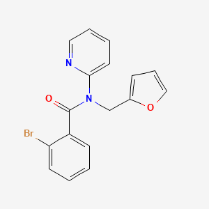 2-bromo-N-(furan-2-ylmethyl)-N-(pyridin-2-yl)benzamide