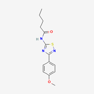 N-[3-(4-methoxyphenyl)-1,2,4-thiadiazol-5-yl]pentanamide