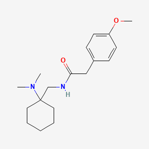 N-{[1-(dimethylamino)cyclohexyl]methyl}-2-(4-methoxyphenyl)acetamide