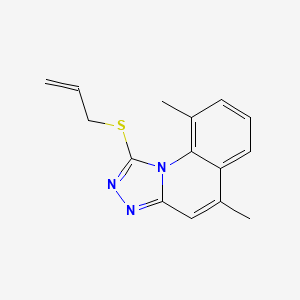 1-(Allylthio)-5,9-dimethyl-[1,2,4]triazolo[4,3-a]quinoline