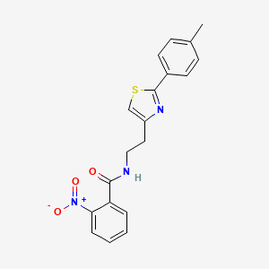 N-{2-[2-(4-methylphenyl)-1,3-thiazol-4-yl]ethyl}-2-nitrobenzamide