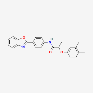 N-[4-(1,3-benzoxazol-2-yl)phenyl]-2-(3,4-dimethylphenoxy)propanamide