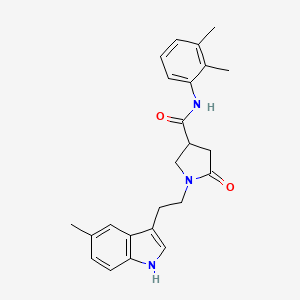 N-(2,3-dimethylphenyl)-1-[2-(5-methyl-1H-indol-3-yl)ethyl]-5-oxopyrrolidine-3-carboxamide