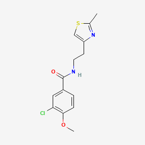 3-chloro-4-methoxy-N-[2-(2-methyl-1,3-thiazol-4-yl)ethyl]benzamide