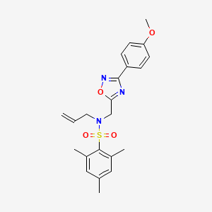 N-{[3-(4-methoxyphenyl)-1,2,4-oxadiazol-5-yl]methyl}-2,4,6-trimethyl-N-(prop-2-en-1-yl)benzenesulfonamide