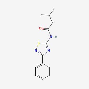 3-methyl-N-(3-phenyl-1,2,4-thiadiazol-5-yl)butanamide