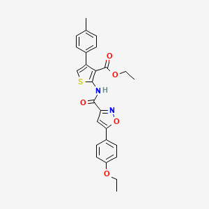 Ethyl 2-({[5-(4-ethoxyphenyl)-1,2-oxazol-3-yl]carbonyl}amino)-4-(4-methylphenyl)thiophene-3-carboxylate