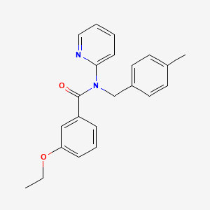 molecular formula C22H22N2O2 B11363778 3-ethoxy-N-(4-methylbenzyl)-N-(pyridin-2-yl)benzamide 