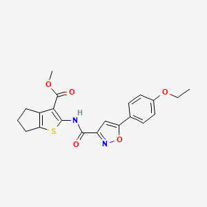 methyl 2-({[5-(4-ethoxyphenyl)-1,2-oxazol-3-yl]carbonyl}amino)-5,6-dihydro-4H-cyclopenta[b]thiophene-3-carboxylate