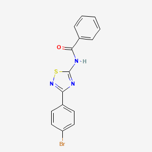 molecular formula C15H10BrN3OS B11363808 N-[3-(4-bromophenyl)-1,2,4-thiadiazol-5-yl]benzamide 