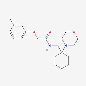 molecular formula C20H30N2O3 B11363815 2-(3-methylphenoxy)-N-{[1-(morpholin-4-yl)cyclohexyl]methyl}acetamide 