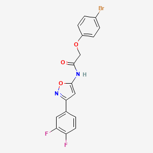 2-(4-bromophenoxy)-N-[3-(3,4-difluorophenyl)-1,2-oxazol-5-yl]acetamide