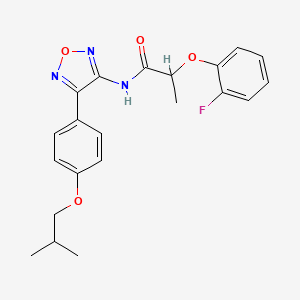 2-(2-fluorophenoxy)-N-{4-[4-(2-methylpropoxy)phenyl]-1,2,5-oxadiazol-3-yl}propanamide