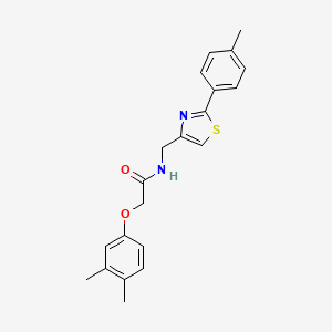 2-(3,4-dimethylphenoxy)-N-{[2-(4-methylphenyl)-1,3-thiazol-4-yl]methyl}acetamide