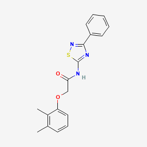 molecular formula C18H17N3O2S B11363987 2-(2,3-dimethylphenoxy)-N-(3-phenyl-1,2,4-thiadiazol-5-yl)acetamide 