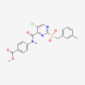 Methyl 4-[({5-chloro-2-[(3-methylbenzyl)sulfonyl]pyrimidin-4-yl}carbonyl)amino]benzoate