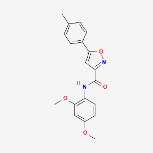 N-(2,4-dimethoxyphenyl)-5-(4-methylphenyl)-1,2-oxazole-3-carboxamide