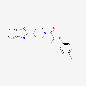 molecular formula C23H26N2O3 B11364042 1-[4-(1,3-Benzoxazol-2-yl)piperidin-1-yl]-2-(4-ethylphenoxy)propan-1-one 