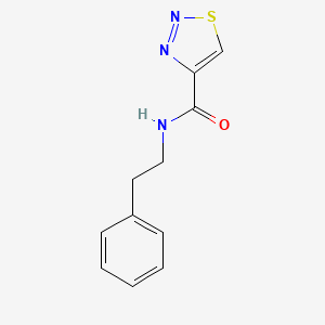 molecular formula C11H11N3OS B11364062 N-(2-phenylethyl)-1,2,3-thiadiazole-4-carboxamide 